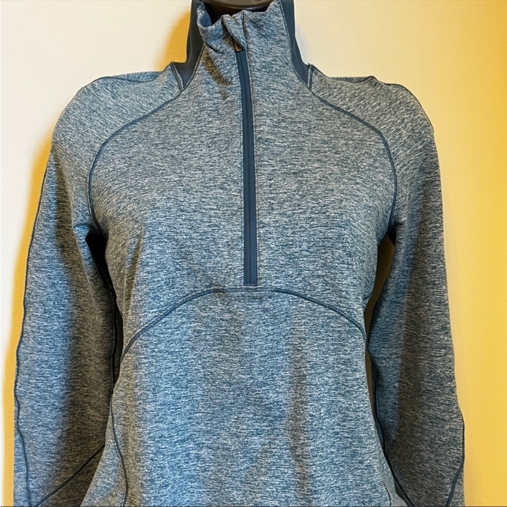 Lululemon Always Alert Half-Zip - size 4, blue heather - Picture 4 of 10